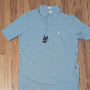 Johnnie-O Gulf blue Nwt Polo medium